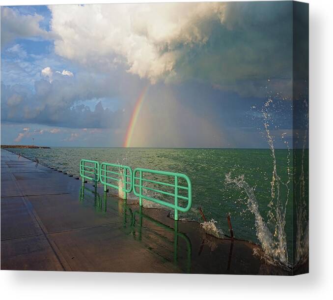 Walkway Canvas Print featuring the photograph Follow the Rainbow by Scott Olsen