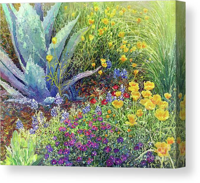 Garden Canvas Print featuring the painting Gardener's Delight by Hailey E Herrera