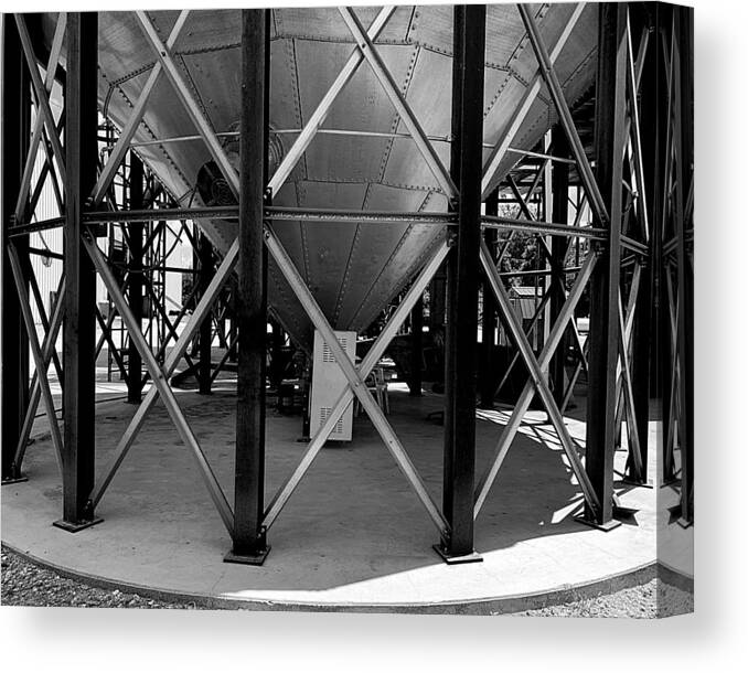 Silo Canvas Print featuring the photograph Geometry On The Farm by Lee Darnell