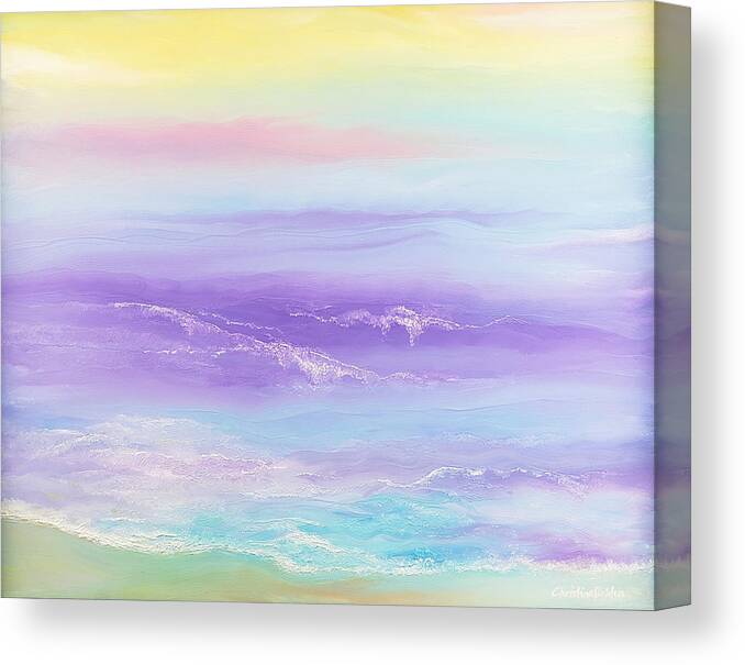 Abstract Canvas Print featuring the painting Grateful by Christine Bolden