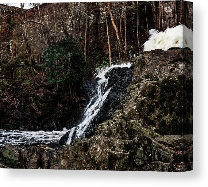 Great Falls Canvas Print featuring the photograph great falls - Rockingham - 06 by Flees Photos