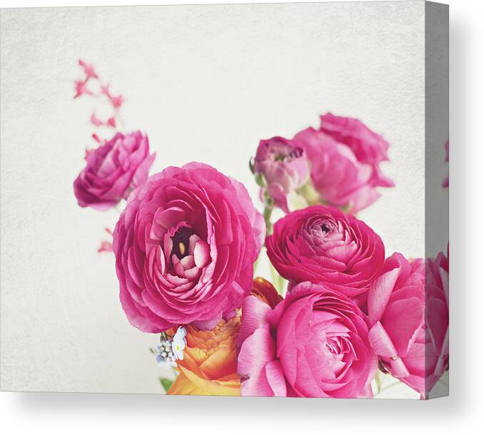 Flowers Canvas Print featuring the photograph Happy Days by Lupen Grainne
