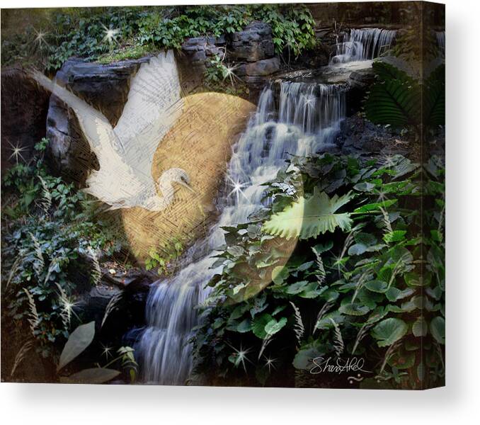 Bird Canvas Print featuring the photograph Harmony in Nature by Shara Abel