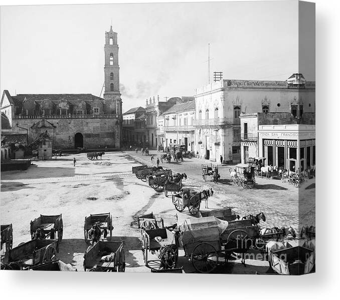 1900 Canvas Print featuring the photograph Havana, c1900 by Granger