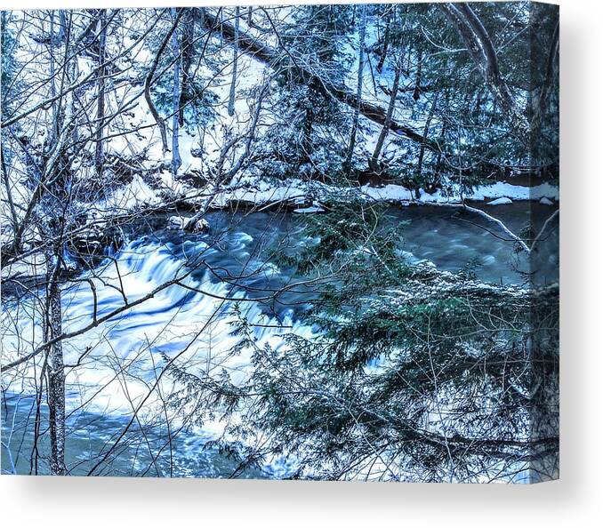  Canvas Print featuring the photograph Henry Church Falls by Brad Nellis
