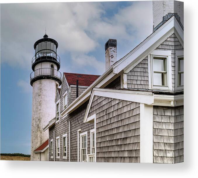 Cape Cod Lighthouse Canvas Print featuring the photograph Highland Lighthouse III by Marianne Campolongo
