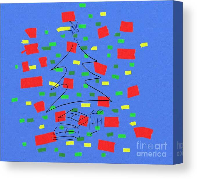 Holiday Canvas Print featuring the digital art Holiday season by Chani Demuijlder