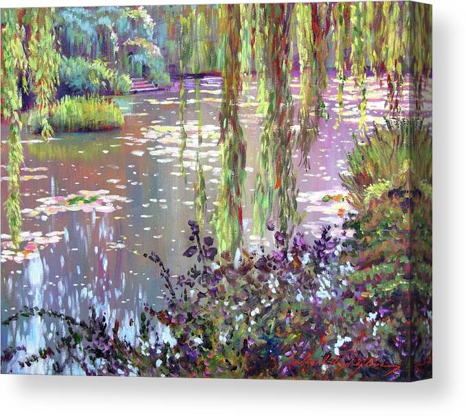 Impressionism Canvas Print featuring the painting Homage to Monet by David Lloyd Glover
