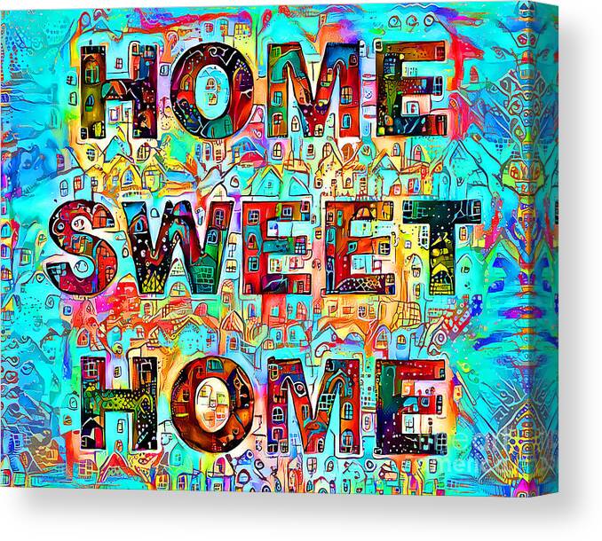 Wingsdomain Canvas Print featuring the photograph Home Sweet Home 20210311 by Wingsdomain Art and Photography