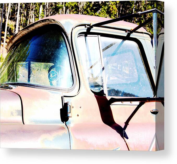 Truck Canvas Print featuring the photograph Hot Sun Old Truck by Kae Cheatham