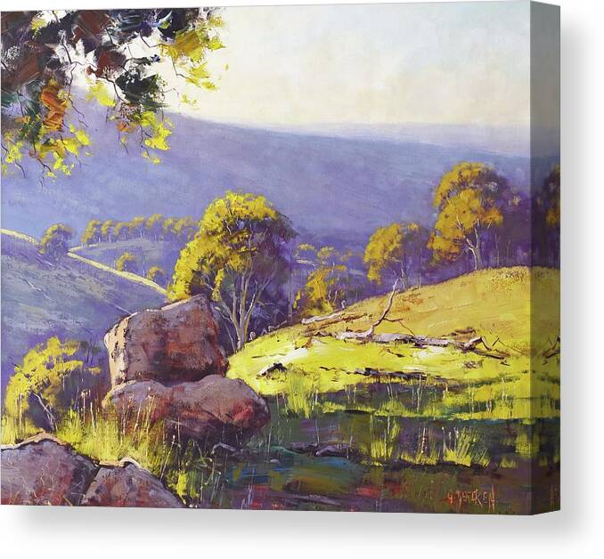 Nature Canvas Print featuring the painting Impressionist Landscape Australia by Graham Gercken