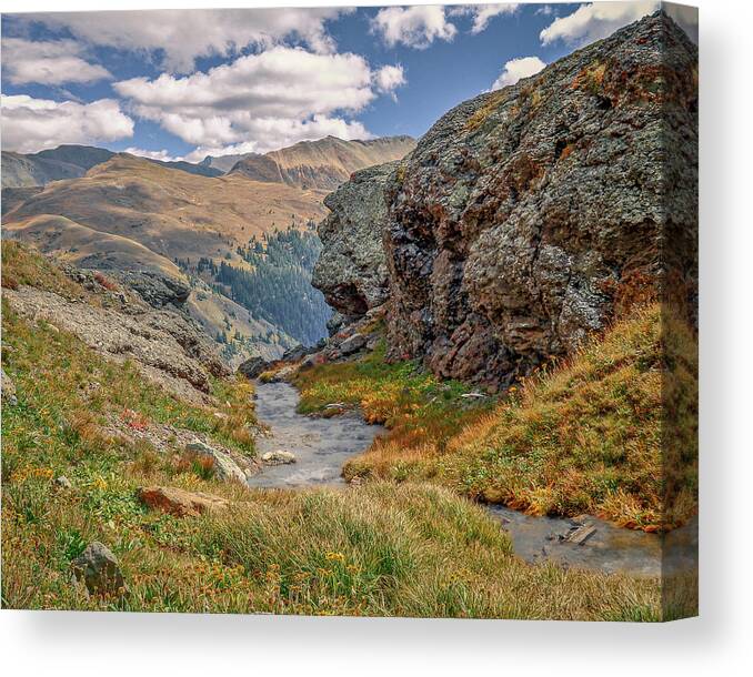  Canvas Print featuring the photograph June 2023 Porphyry Gulch Afternoon by Alain Zarinelli