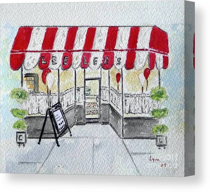 Lee Lee's Baked Goods Canvas Print featuring the painting Lee Lee's Baked Goods by Afinelyne