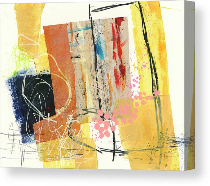 Abstract Art Canvas Print featuring the painting Letting Loose #13 by Jane Davies