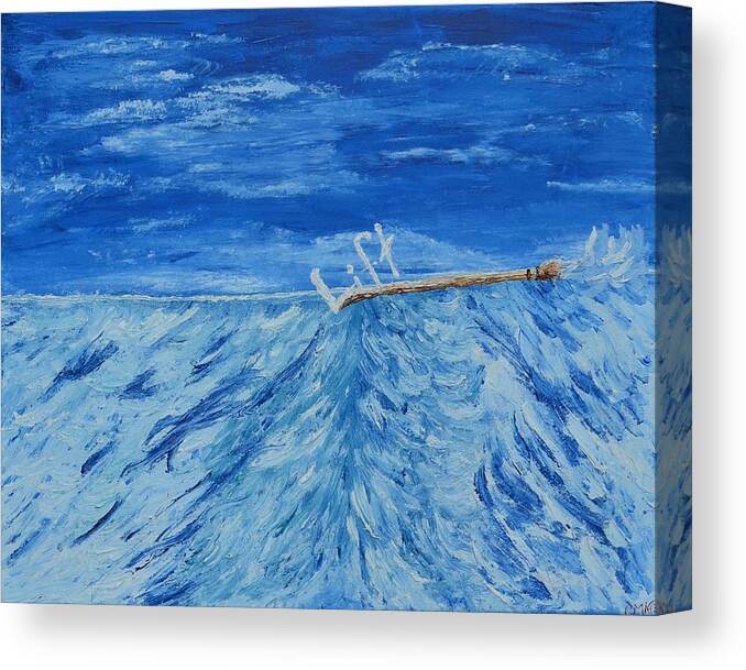 Blue Sky Canvas Print featuring the painting Lift by Christina Knight
