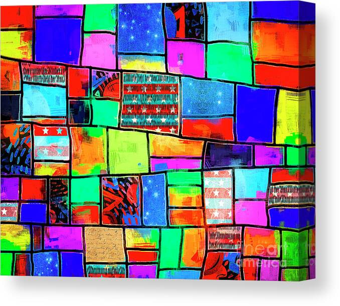 Nag005636 Canvas Print featuring the digital art Little Boxes Made of Ticky Tacky by Edmund Nagele FRPS