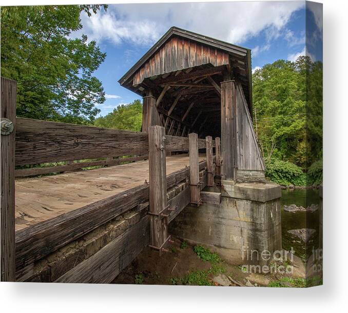 Wall Decor Canvas Print featuring the photograph Livingston Manor Covered Bridge by Phil Spitze