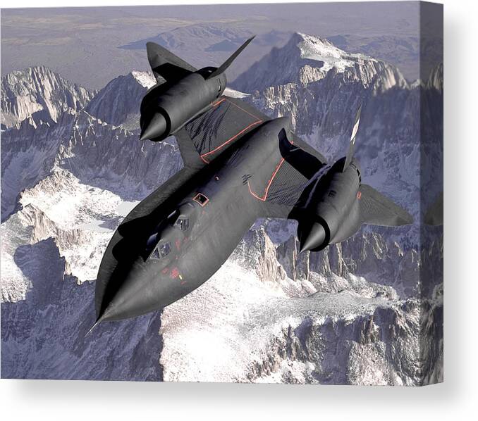 Lockheed Sr-71 Canvas Print featuring the photograph Lockheed SR-71 Blackbird by Judson Brohmer