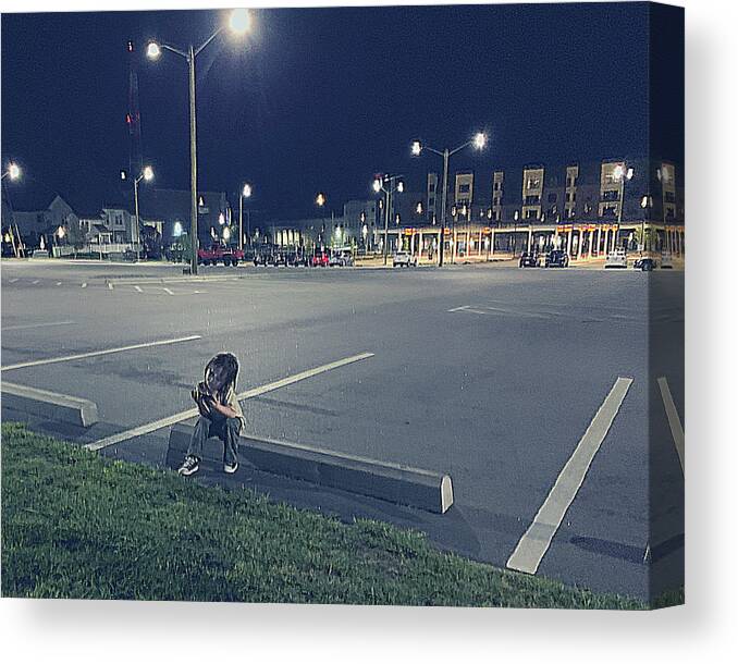Child Canvas Print featuring the photograph Lost in His Own Innocence by Lee Darnell