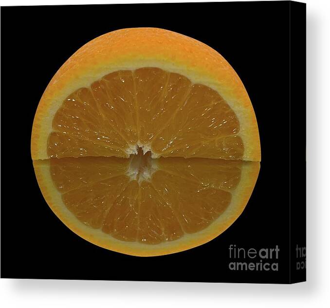 Macro Orange Canvas Print featuring the photograph Macro Kitchen Photo 3 by Donna Mibus