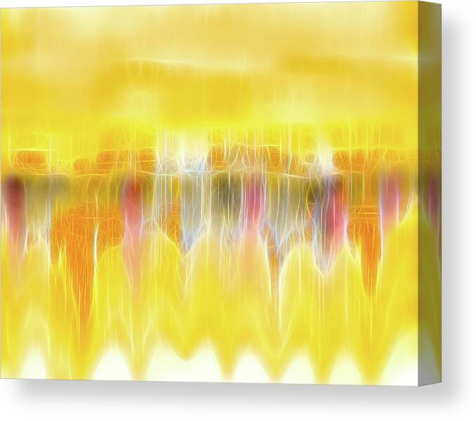 Melting Canvas Print featuring the photograph Melting Italian Ices by Alison Frank