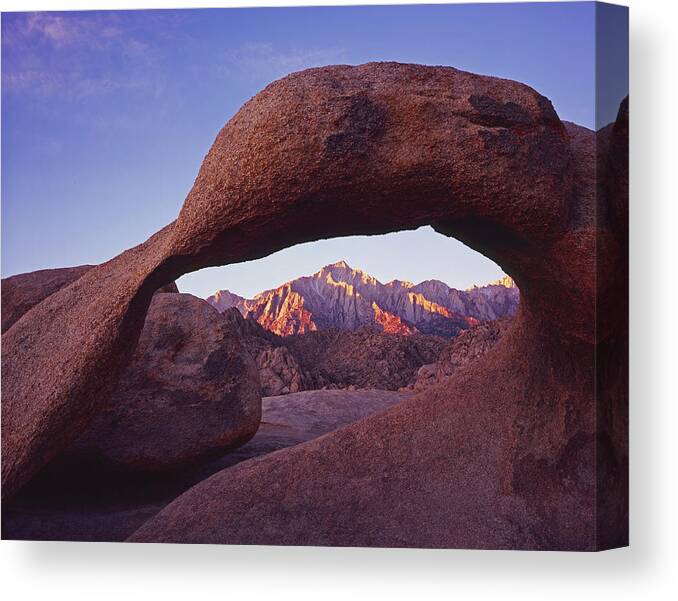 Nature Photography Canvas Print featuring the photograph Mobius Arch 6 by Tom Daniel