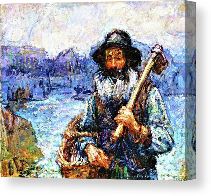 Mon Ami 'polite Canvas Print featuring the painting Mon ami 'Polite - Digital Remastered Edition by John Peter Russell