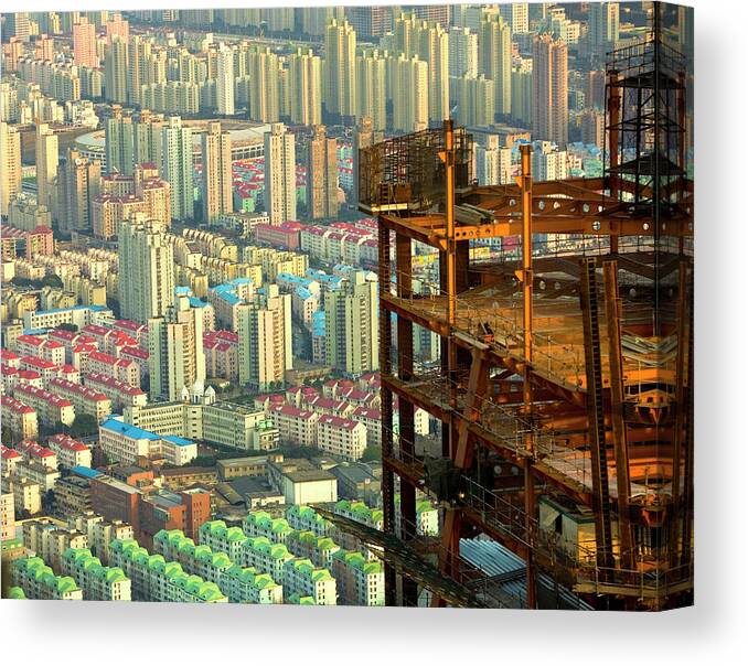China Canvas Print featuring the photograph Monopoly Pieces by Mark Gomez