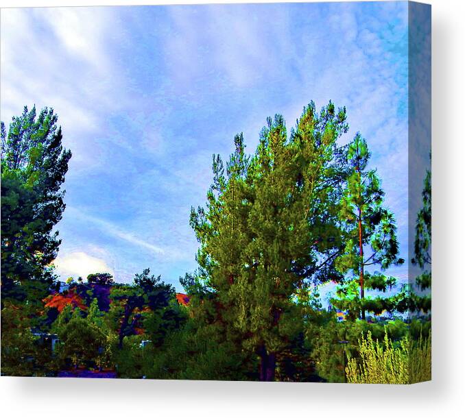 Sky Canvas Print featuring the photograph Morning Clouds by Andrew Lawrence