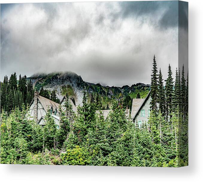 Landscape Canvas Print featuring the photograph Mountain Retreat Washington State by Bob Slitzan