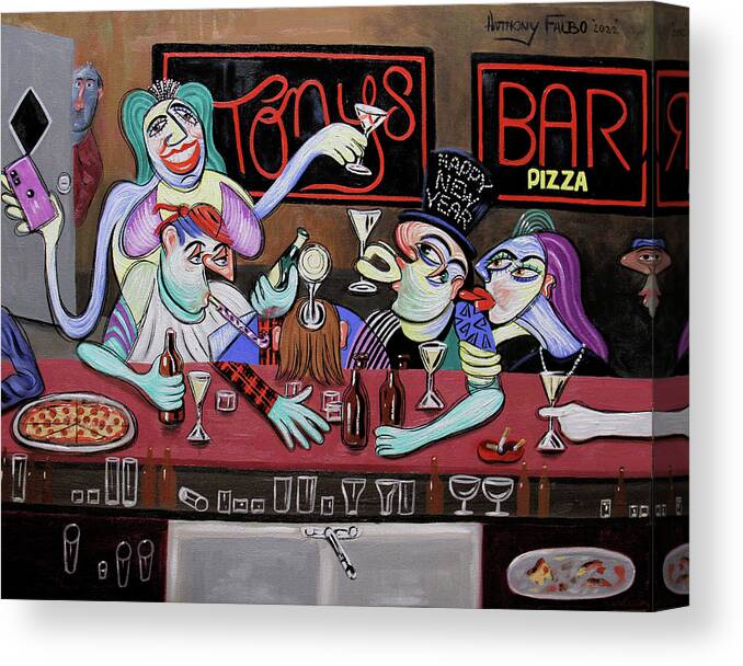 New Years Canvas Print featuring the painting My New Year Resolution by Anthony Falbo