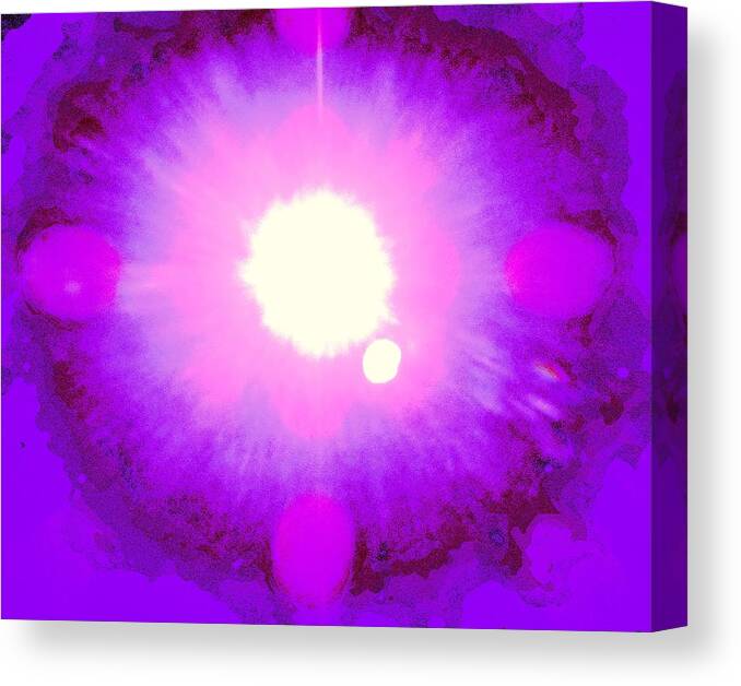 Atom Canvas Print featuring the photograph Neutron by Dietmar Scherf