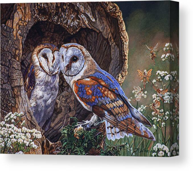 Love Canvas Print featuring the painting One Plus One Equals One by Patrick Whelan