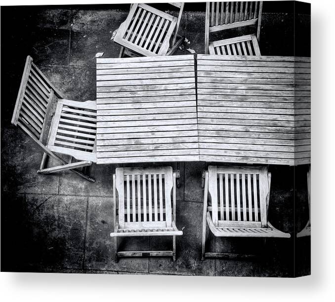 Furniture Canvas Print featuring the photograph Outdoors by Wayne Sherriff