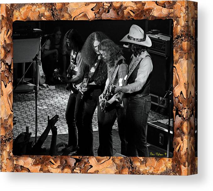 The Outlaws Canvas Print featuring the photograph Outwint7576 Vra#14 by Benjamin Upham III