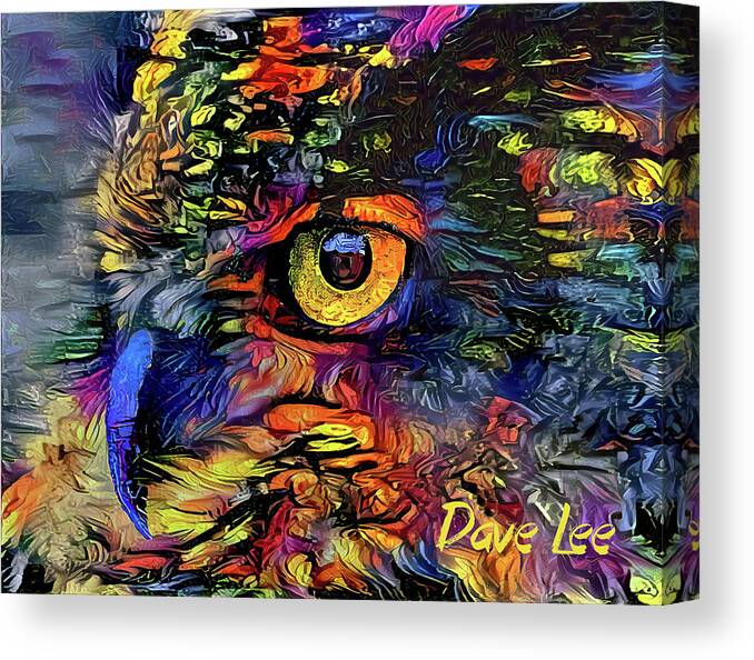 Owl Canvas Print featuring the digital art OWL Be Seeing You by Dave Lee