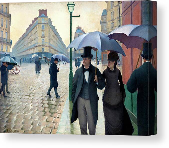 1877 — Giclee Fine Art Print Gustave Caillebotte "Paris Street; Rainy Day" 