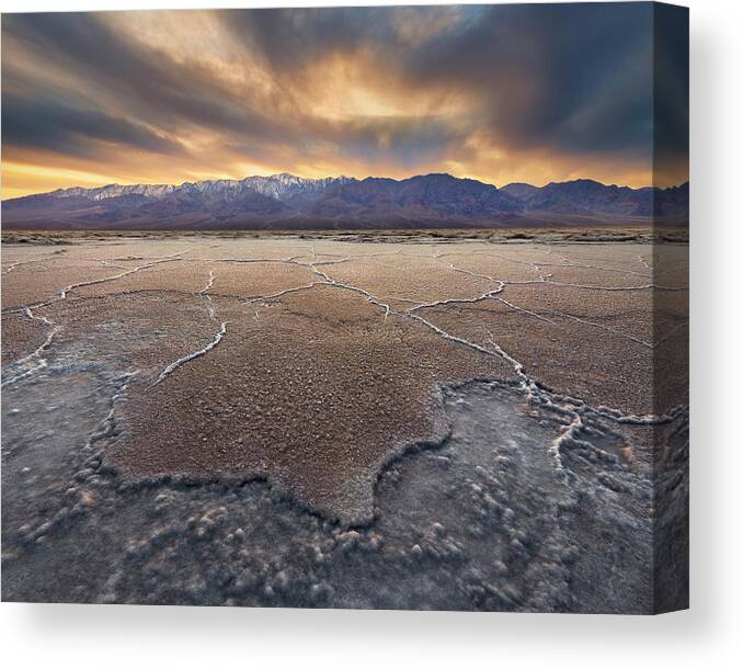 Badwater Basin Canvas Print featuring the photograph Playa Ablation by Slow Fuse Photography