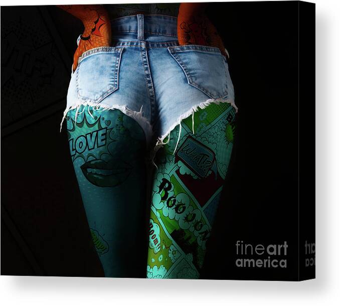 Art Canvas Print featuring the photograph PopArt Girl Part 3 by Erik Brede