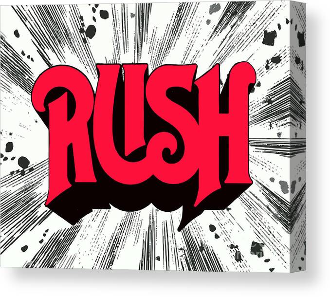 Rush Canvas Print featuring the photograph Rush First Album Cover by Action