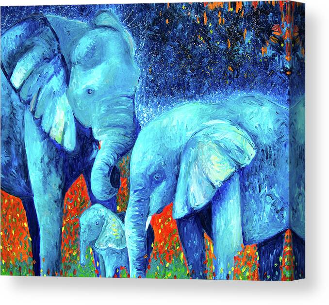  Canvas Print featuring the painting Safe by Chiara Magni