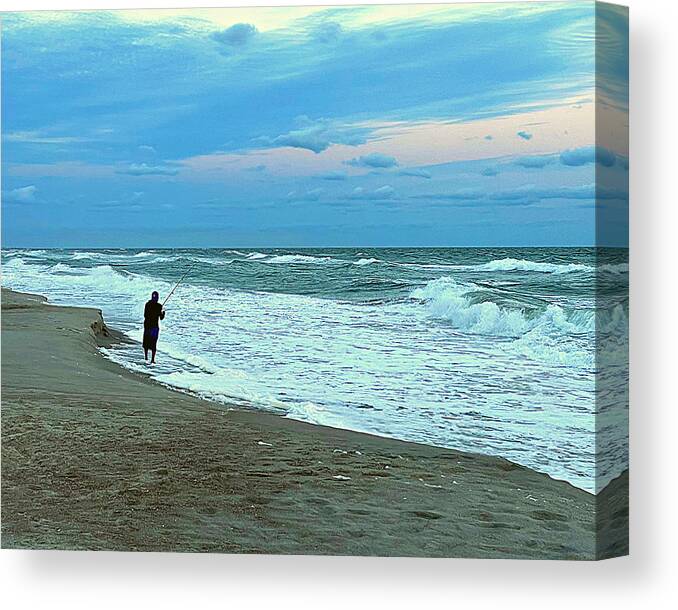 Fishing Canvas Print featuring the photograph Salt Air Therapy by Lee Darnell