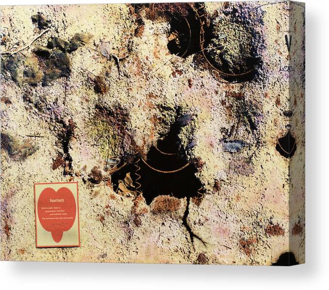 Love Canvas Print featuring the mixed media Sanctuary by James W Johnson