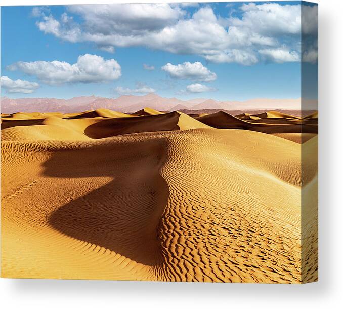 Sand Dunes Canvas Print featuring the photograph Sand Dunes by GLENN Mohs