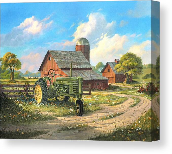 Michael Humphries Canvas Print featuring the painting Spirit of America by Michael Humphries
