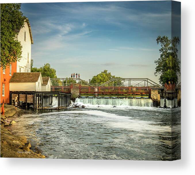 Mill Canvas Print featuring the photograph Summer at the Mill by GLENN Mohs