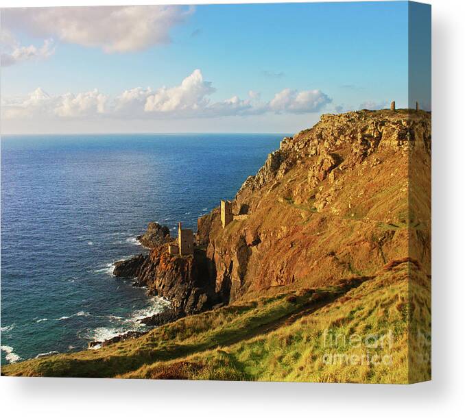 Cornwall Canvas Print featuring the photograph The Crowns of Cornwall by Terri Waters