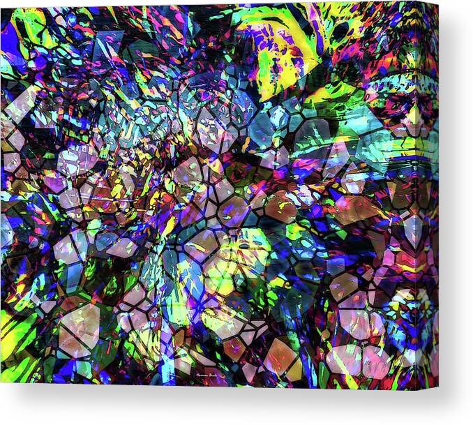 Abstract Art Canvas Print featuring the digital art The Lobby by Norman Brule