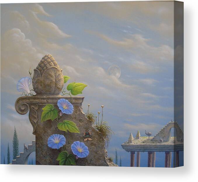  Canvas Print featuring the painting The old wall by Tuco Amalfi