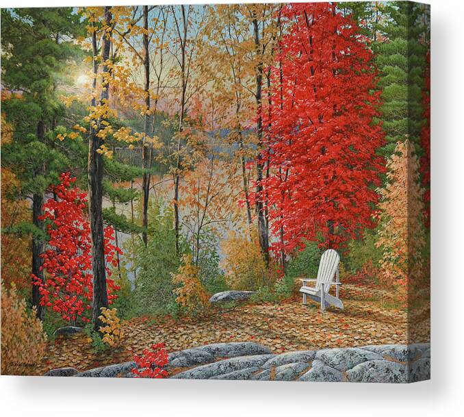 Canadian Canvas Print featuring the painting The Simple LIfe by Jake Vandenbrink